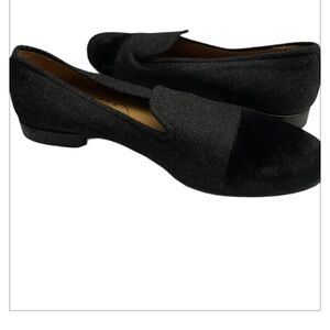 Stubbs & Wootton Black Velvet Loafers